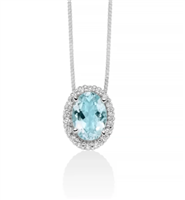 Collana Miluna Donna Acquamarina in Oro Acquamarina 0.37 Ct CLD4867 - CLD4867